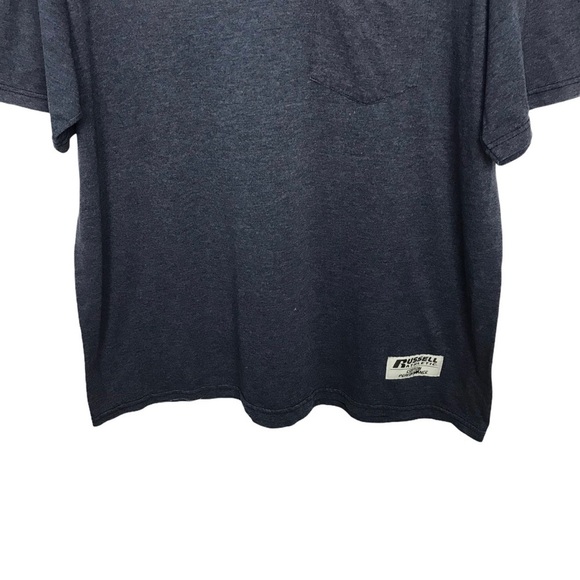 Russell Athletics Blue Cotton Performance Blue T Shirt Tee - Picture 4 of 7